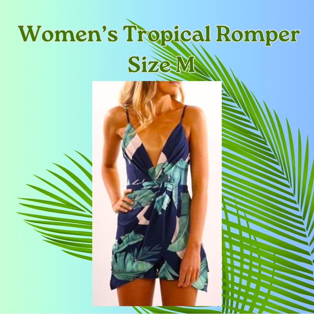 Vestique Women’s Size Medium Tropical Romper